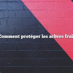 Question : Comment protéger les arbres fruitiers du gel